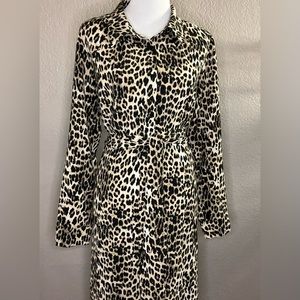 🐆 City Chic Leopard Midi Shirt Dress - Sz XS/14 or 14W 🐆